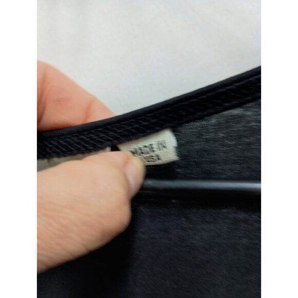 ICantoo Womens T-Shirt Dress Large Black Minimalist Capsule Midi Cap Sleeve - Picture 6 of 9